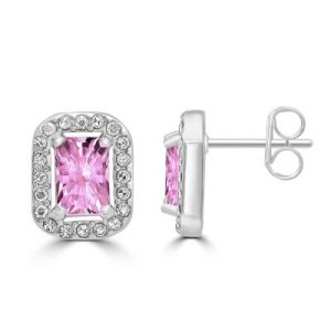 Brand Collezione Royale Orecchini Cristallo Rettangolare