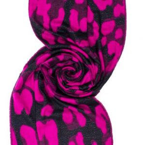 Ayfee  Sciarpa STAMPA GIRAFFA, 75X180 Fuxia