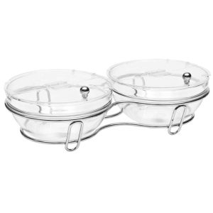Zepe – Espositore 2 ciotole cereali wire frame