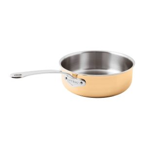 Paderno – 3-ply Casseruola bassa 1 manico rame